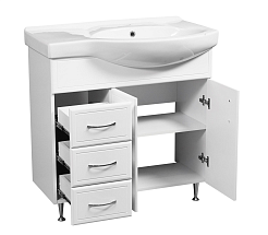 Stella Polare Мебель для ванной Концепт 80, 3 ящика, L – фотография-9